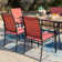 Argyri 6 - Person Metal Patio Dining Set with Rectangular Table