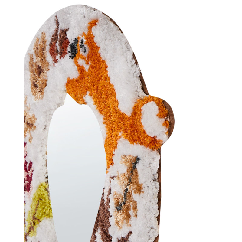 Fabric Oval Mirror