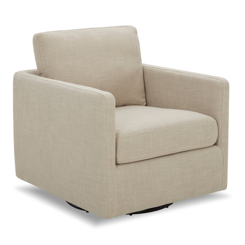 Fauteuil pivotant d'appoint, Mélange de polyester lin