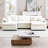 Jeffers Chenille Fabric Upholstered 4-Piece Sectional Sofa-103878064-128619559