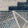 Veroniza Blue Grey Aztec Power Loom Rug