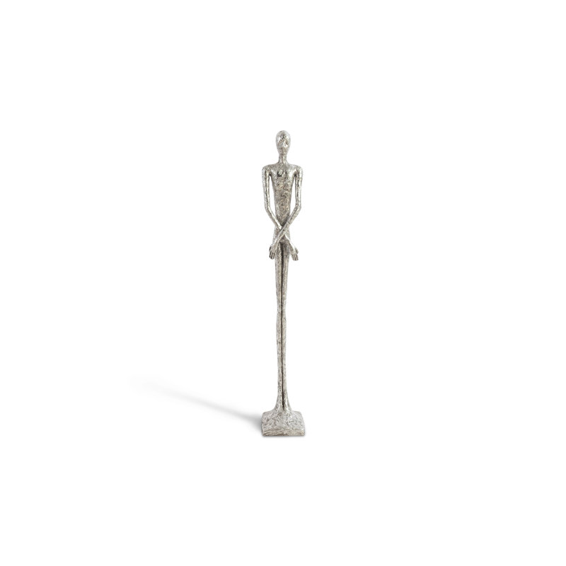 Lloyd Skinny Male Statue, 33" H x 6" W x 5" D, Gray