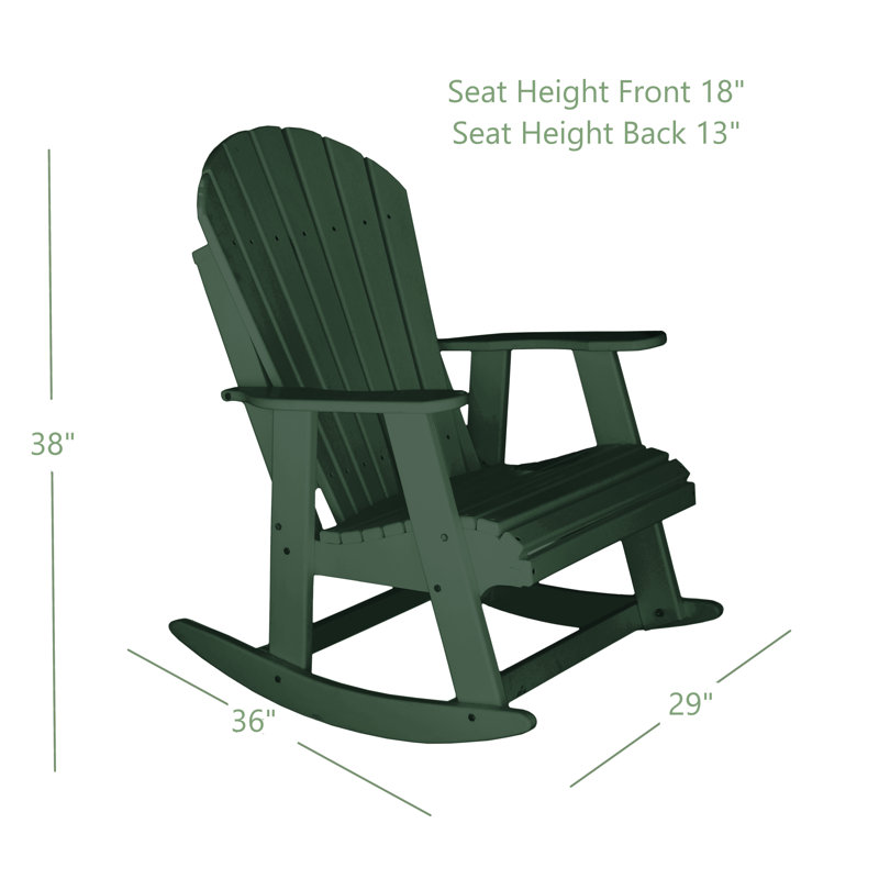 Chaise berçante Klein Poly, Vert