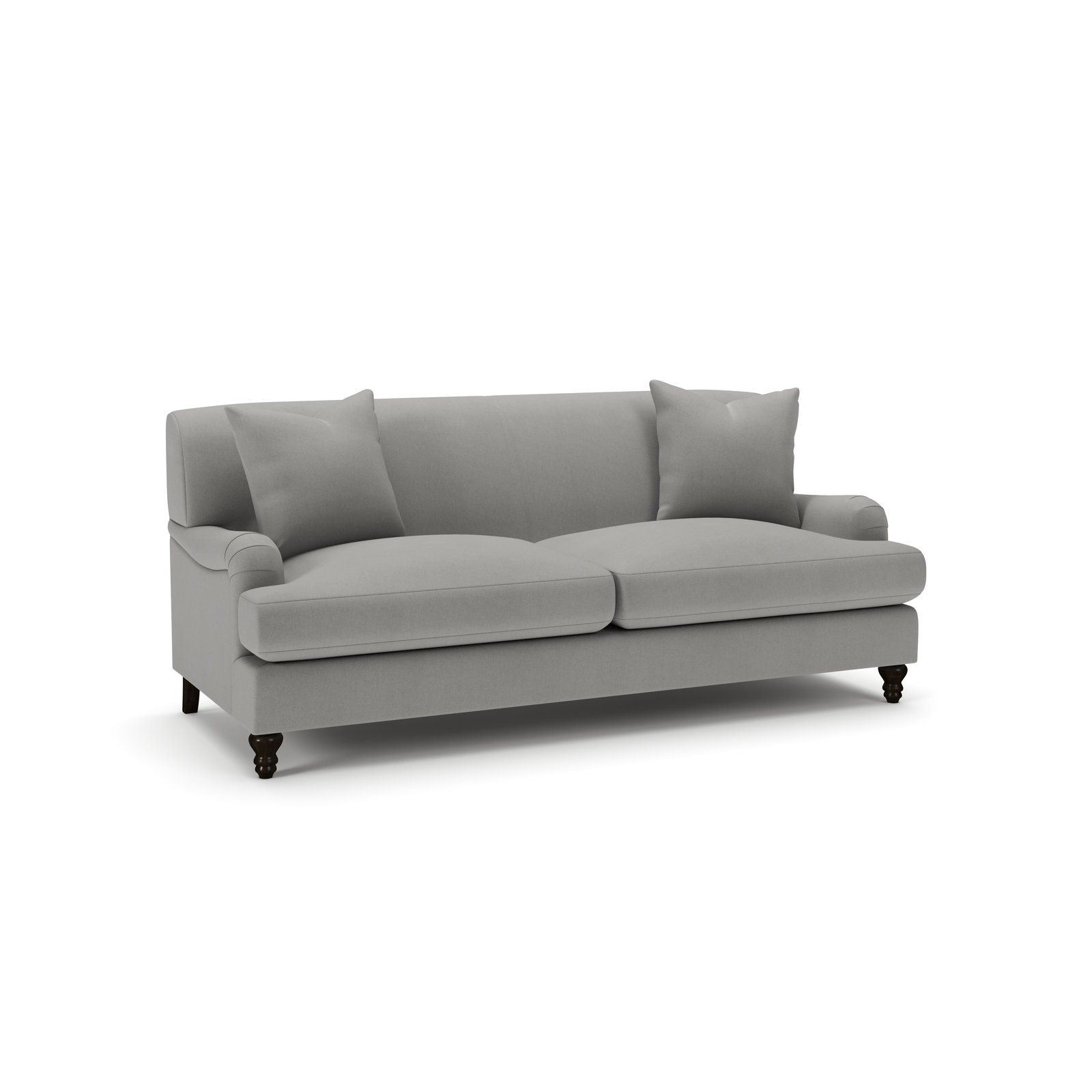 Walters 78'' Sofa, Bayou Light Gray Canvas