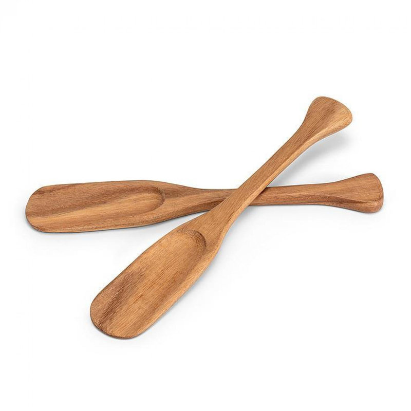 Set Of 2 Paddle Shaped Serving Utensils