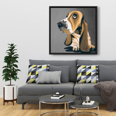 " Gold Basset Hound Dog "