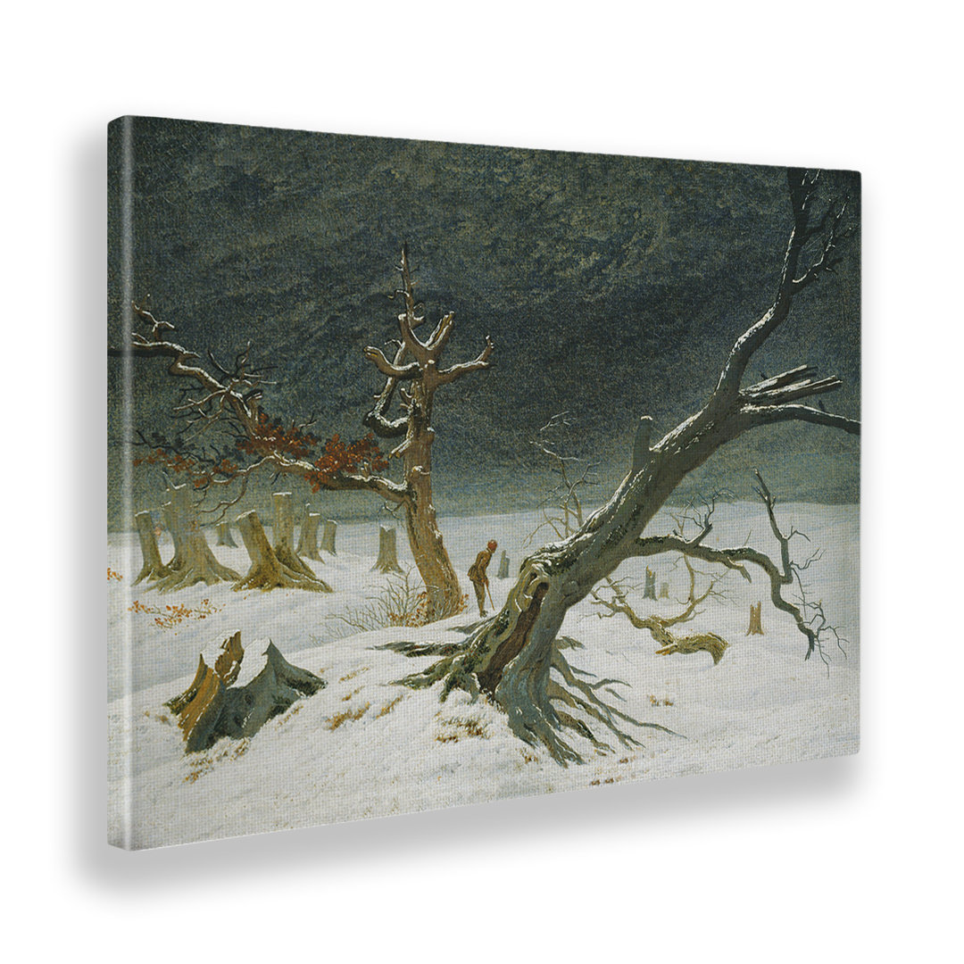 Wandbild Winterlandschaft von Caspar Friedrich