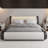 Charlesten Vegan Leather Platform LED Lights Bed with Wooden Slats and Adjustable Headboard, RGB Lighting & Music Sync, No Box Spring Needed-852362833-852362832