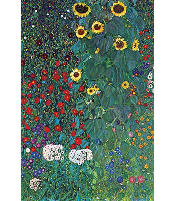 'Garden' by Gustav Klimt Print of Painting on Canvas