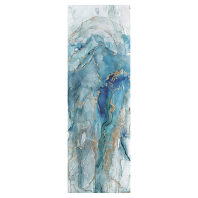 «Abstract Lapis Light Panel I» par Carol Robinson - reproduction d'art sur toile tendue