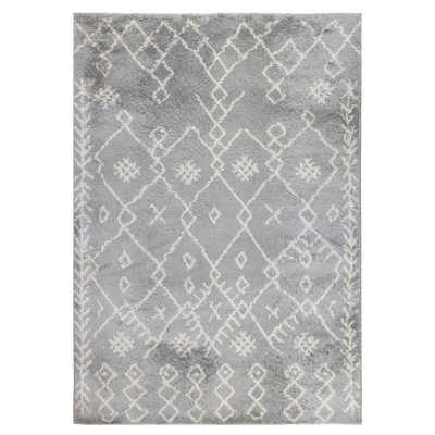Tapis gris / ivoire Germnico
