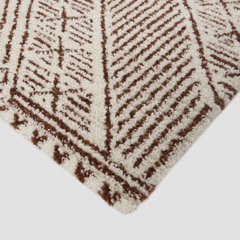 Tapis marocain tissé à la machine Deakan, Rectangle 5 pi 3 po x 7 pi