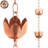 Marrgon Copper Rain Chain with Tulip Style Cups for Gutter Downspout Replacement-88195137-88195135