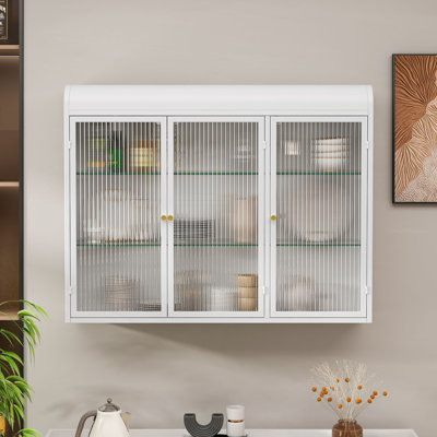 Armoire murale en verre 3 portes