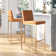 Rakowski Upholstered Counter Stool with Metal Frame