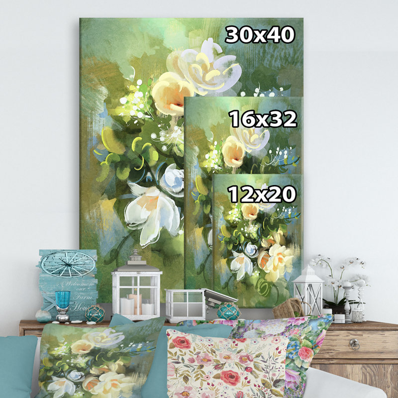 Impression sur toile tendue, H 20 po x l 12 po x P 1po