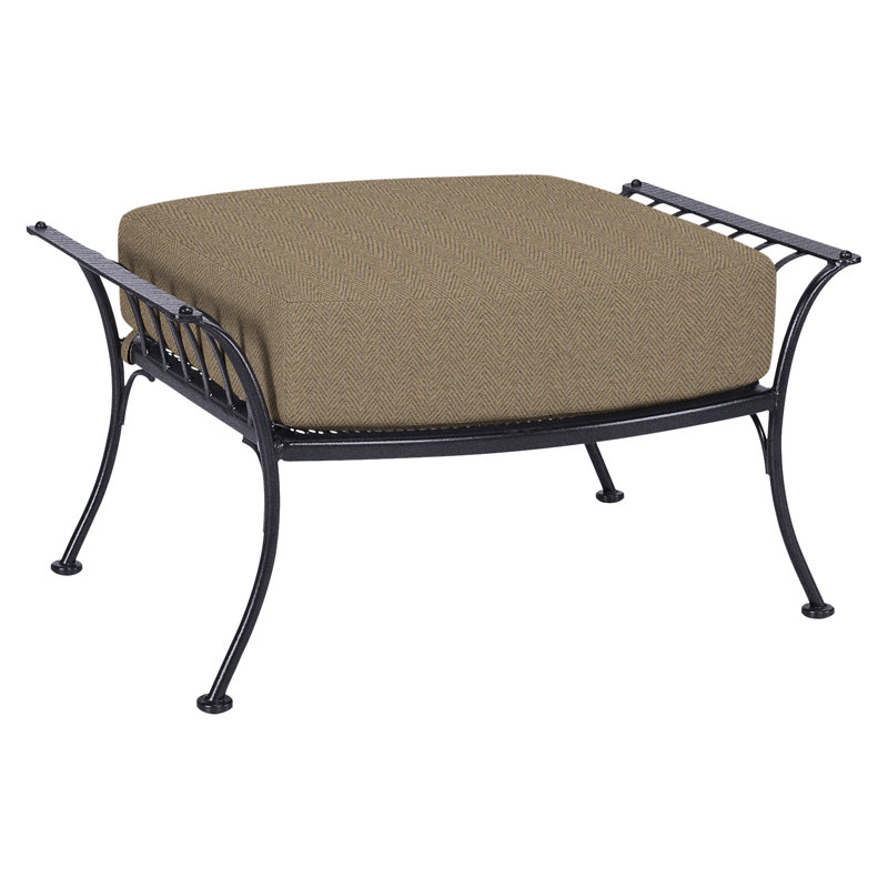 Monterra Outdoor Ottoman, Harris Stone, Graphite