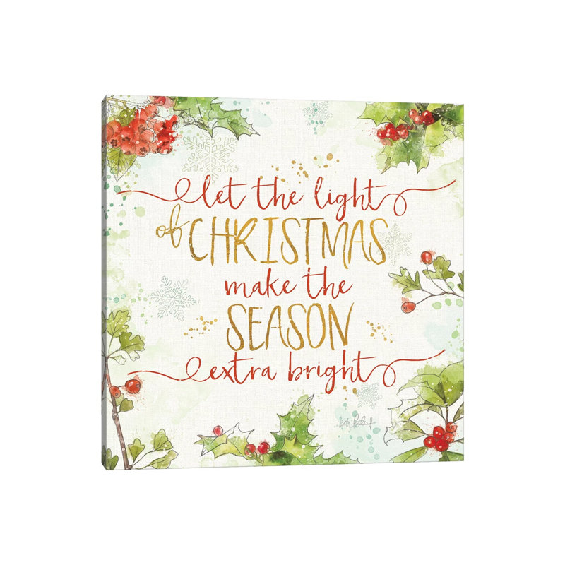 Christmas Sentiments II by Katie Pertiet - Wrapped Canvas Print, 66.04 cm H x 66.04 cm W x 1.91 cm D