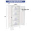 Armoire de cuisine en métal blanc Mikenlee-1486349822