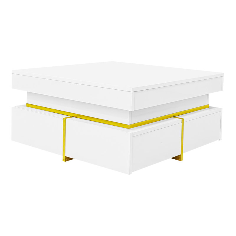 Pedestal Coffee Table with Storage