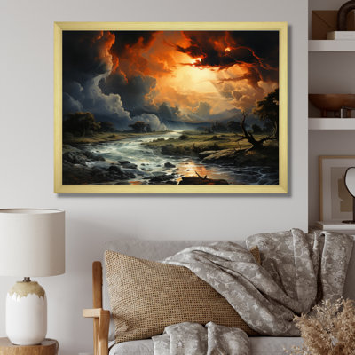 " Orange Storm Fleeting Shadows "