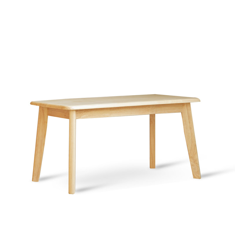 Banc d'entrée en bois massif Kyersten, Chêne naturel