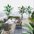 Artificial Bird Of Paradise Plant 7FT(84In) Fake Palm Tree With 20 Trunks Faux Leaves
