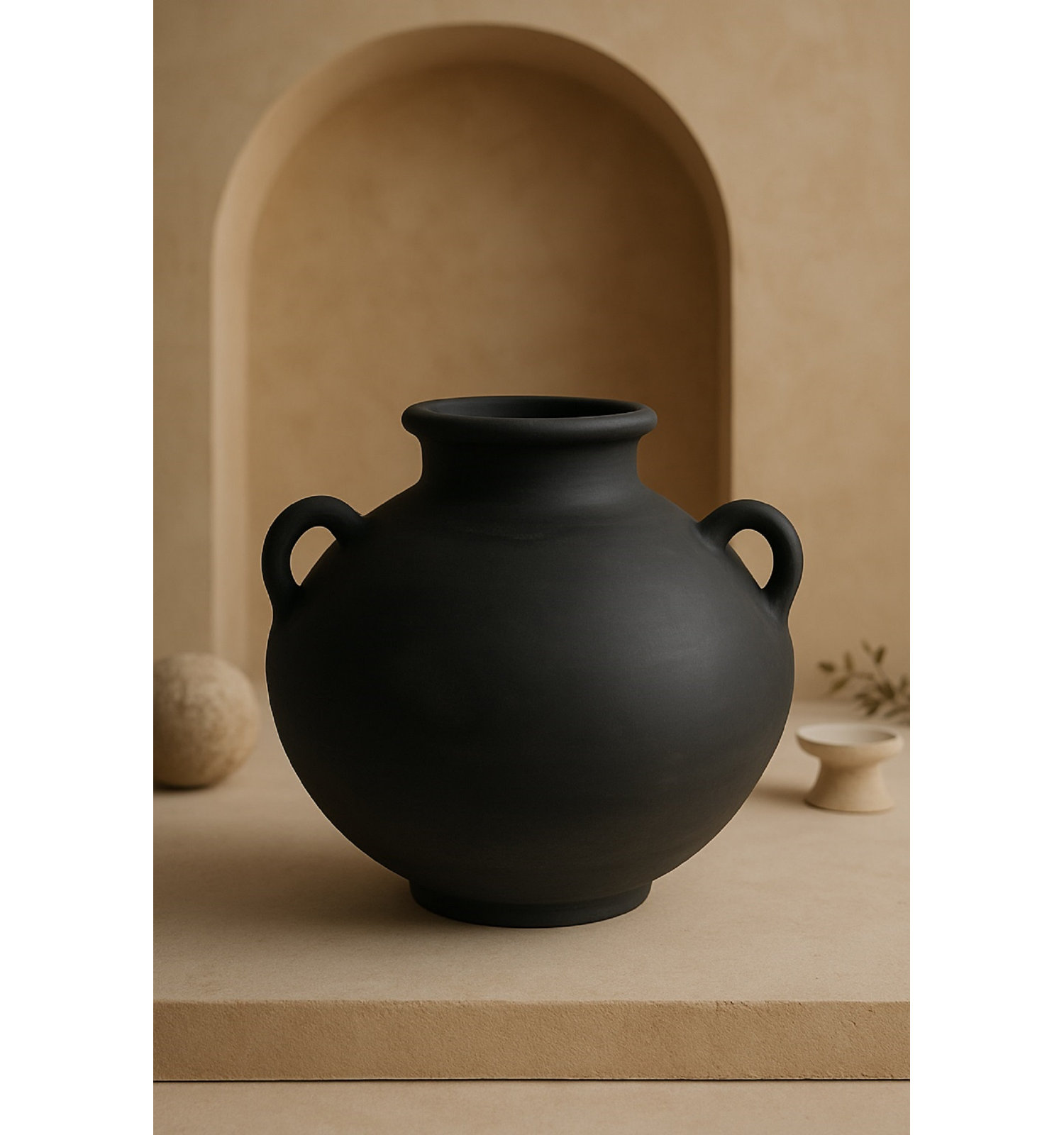 Montana Terracotta Table Vase, 14.17" H x 14.17" W x 14.17" D
