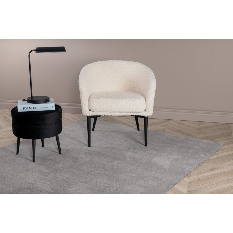 Geiser Hand Woven Wool Grey Indoor Rug, Rectangle 162 x 230cm