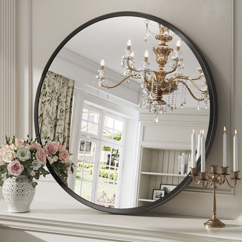 Miroir mural rond 24 po Axia, H 24 po x l 24 po