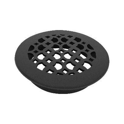 Grille d'aération 7,5 po Tudor Mushroom, ronde 6 po, fonte d'aluminium, VR100