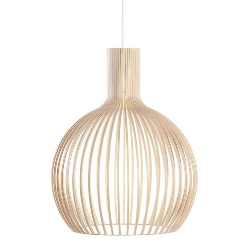 Luminaire suspendu en forme de dôme à 1 lumière Eleora, Naturel