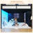 Low Loft Bed With Led Lights, Twin Size Kids Loft Bed With 7 Storage Drawers,3 Open Cubbies,handy Clothes Rail, Twin Loft Bed With Guardrail & Stairs, Under-bed Play Area-1039295649