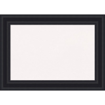 Dalat Black Framed Corkboard, White Cork Bulletin Board, Organization Board, Pin Board