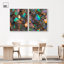 Ensemble d'art mural de salle de bain Stonic Rainbow Duo par Art Remedy, cadre argenté, 36 x 45-2086859036-2086859052