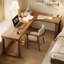 Bureau rectangulaire en bois massif brun noisette-2081888506-2081888507