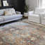 Tapis oriental en terre cuite / ciel Gelo-25595356