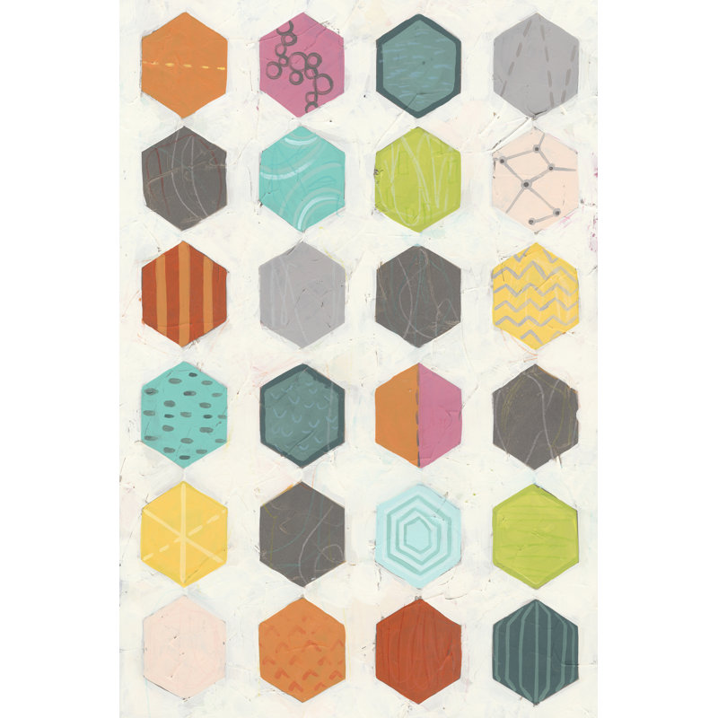 Pattern Interaction I by June Erica Vess - Wrapped Canvas Art Prints, 46cm H x 30cm W
