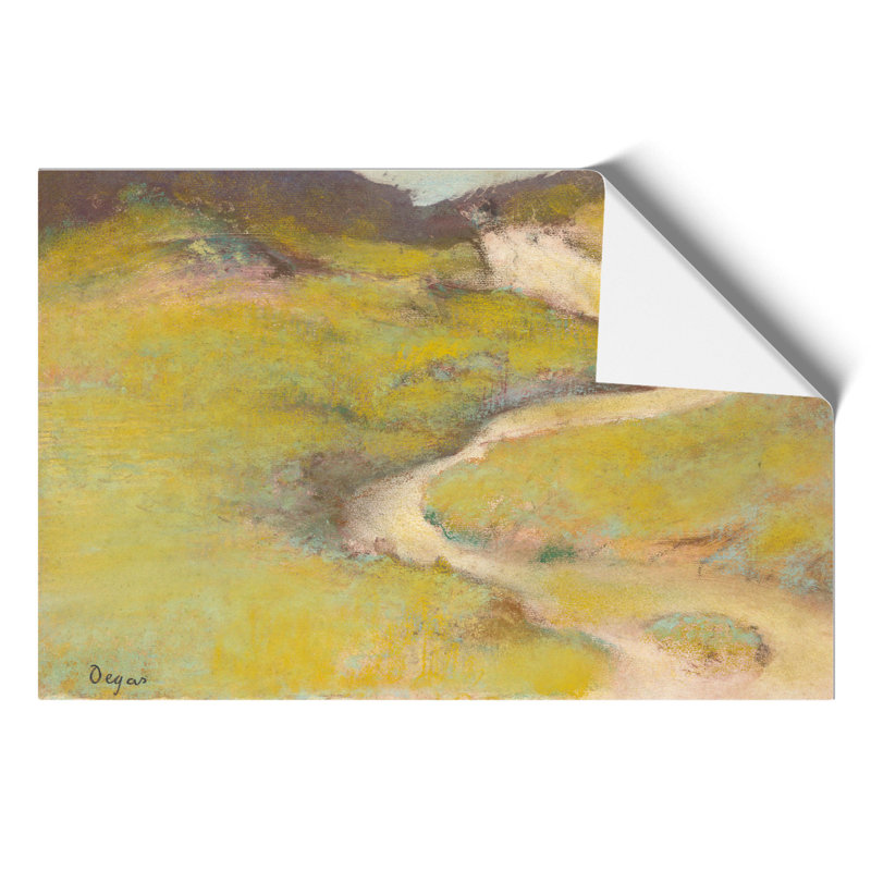 Pathway in a Field by Edgar Degas - Frameless Print, 21cm H x 30cm W x 0.1cm D