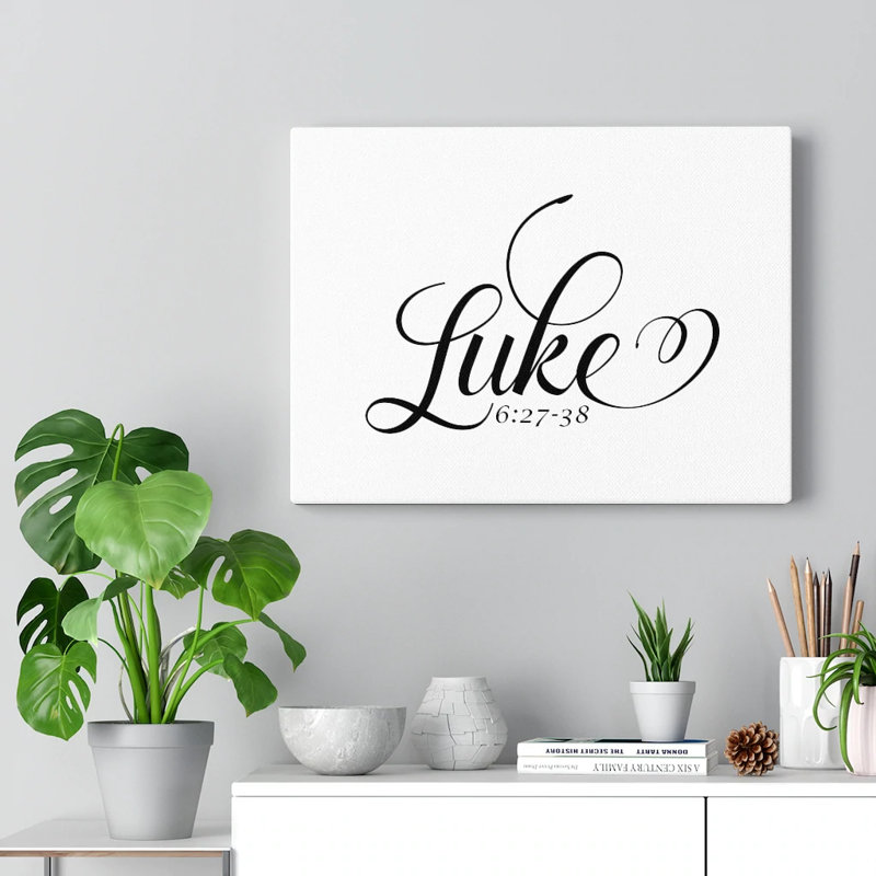Luke 6:27-38 - Wrapped Canvas Print, 61cm H x 76cm W