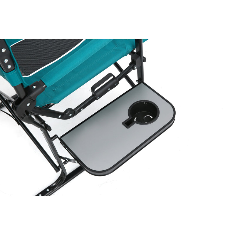 Chaise de camping avec table d'appoint - Portable robuste pour adultes
