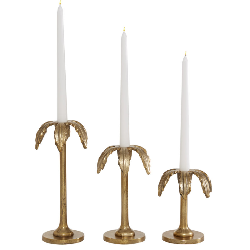 Ensemble de chandelles de table en aluminium 3 pièces Pippin