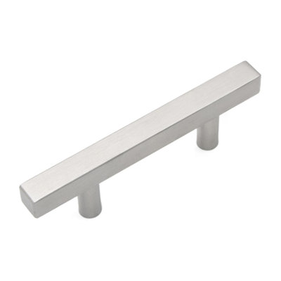 Heritage Designs Quad Bar Pull - 3" Center to Center Cabinet Pull Satin Nickel - Contemporary Hardware for Drawers & Cabinets