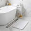 Drain de douche rectangulaire moderne avec insert 2 en 1 et couvercle plat convenant à Bahtroom-128868138-127919037