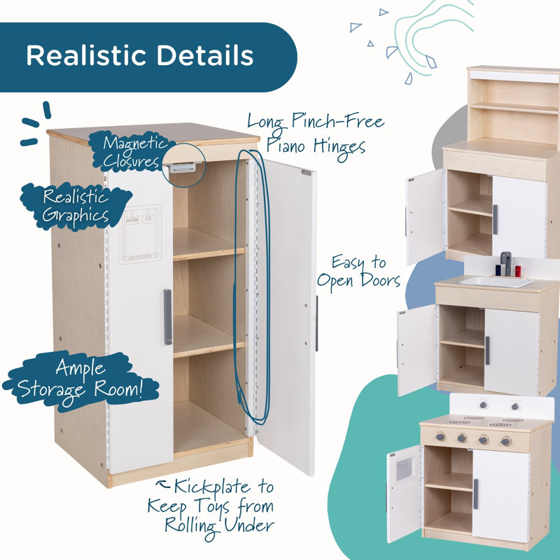 Angeles Wood Furniture Kitchen Set 4-Piece Complete Kitchen Set - RTA