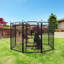 Parc pour chien en métal (8 panneaux)-87175558-78635531