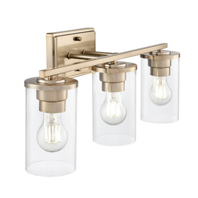Engleman 22" Wide 3-Light Vanity - Modern Gold