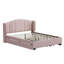 Lit plateforme tapissier Shroyer avec lit gigogne simple et 2 tiroirs-460712293