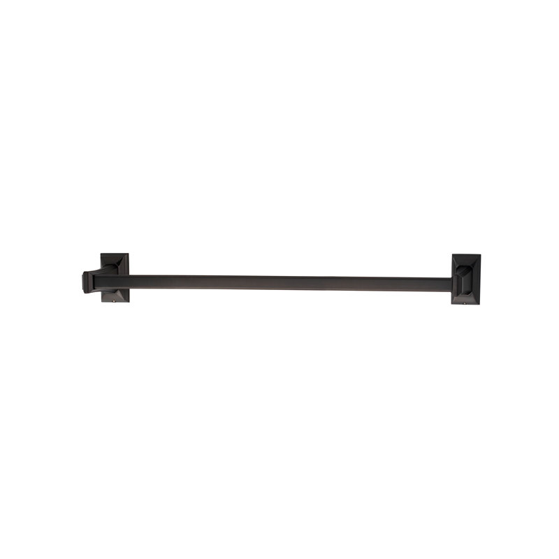 Geometric Wall Mounted Towel Bar, Bronze