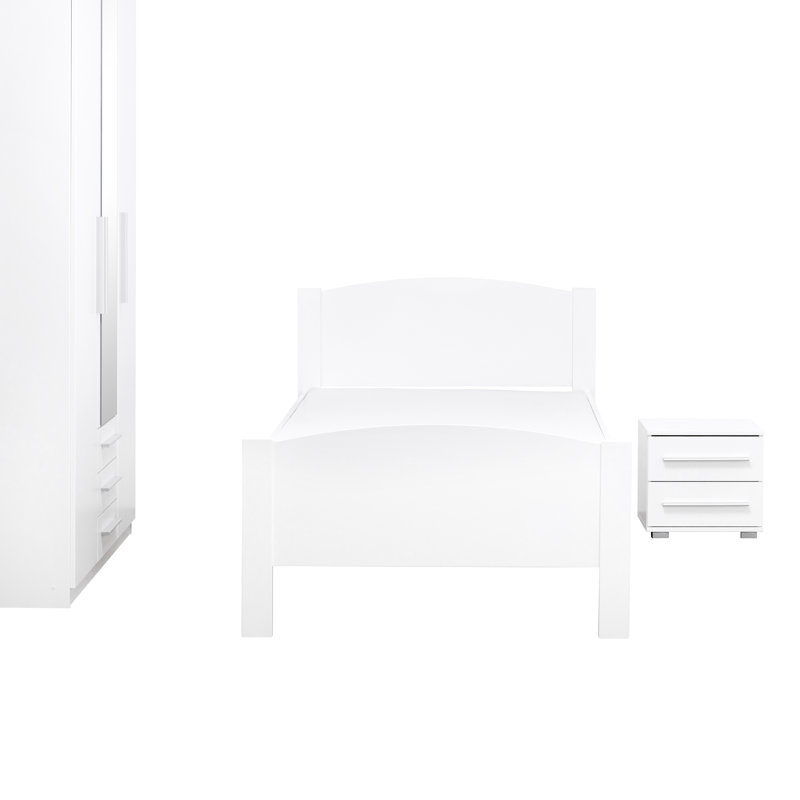Petrarch 41cm W Manufactured Wood Bedside Table